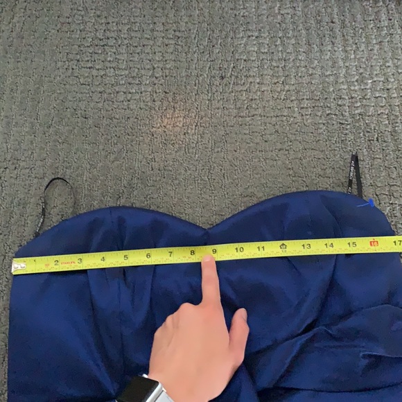 NWOT Forever 21 Plus Strapless Rhinestone Sapphire Dress - Picture 12 of 13